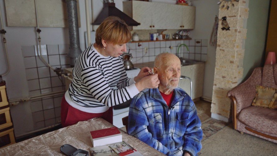 Николай Харченко с племянницей Евгенией Пономарёвой
