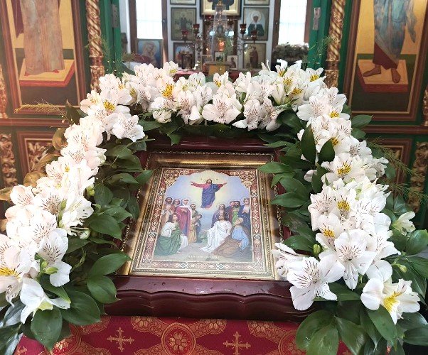 православная икона Вознесения Господня в Свято-Троицком храме Усть-Лабинска