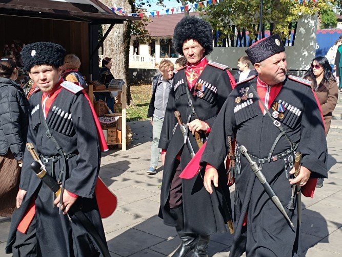 Казаки в Городском парке