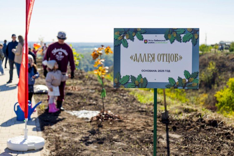 В Усть-Лабинске ко Дню отца открылась фотовыставка и появилась новая аллея
