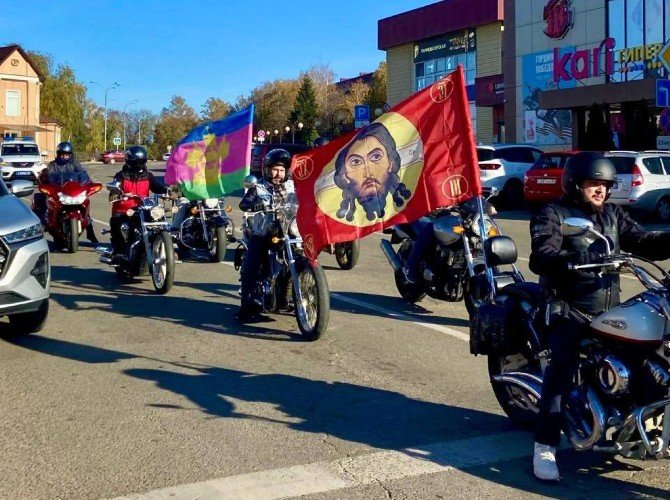 «Ночные волки» на улицах Усть-Лабинска