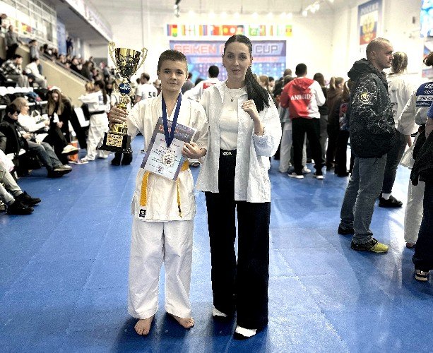 Победитель с тренером Вероникой Колеснёвой