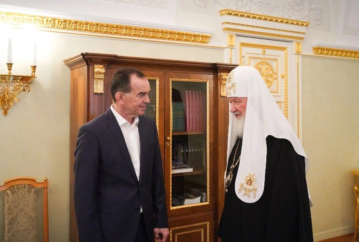 Патриарх Кирилл и Вениамин Кондратьев