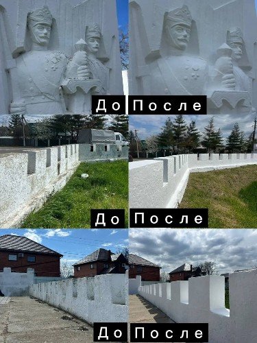 Обеновлённый памятник Суворову