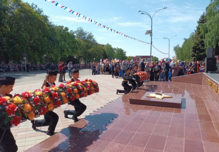 9 мая в Усть-Лабинске. Архив.