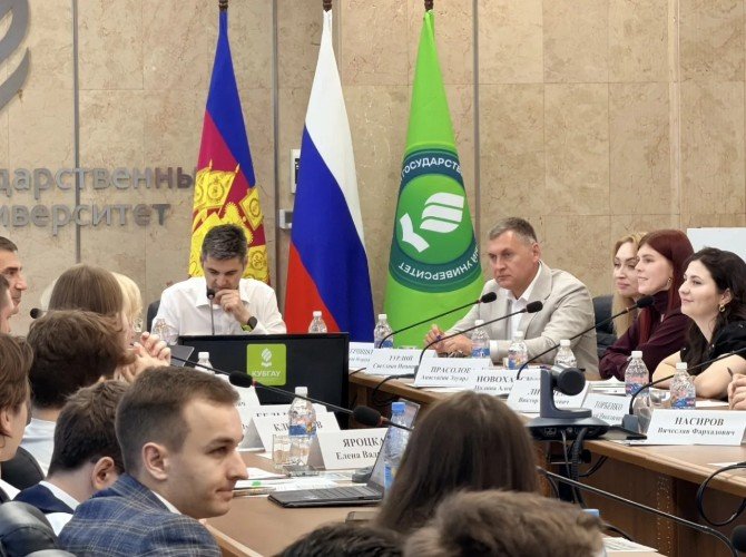 На защите проектов в КубГАУ