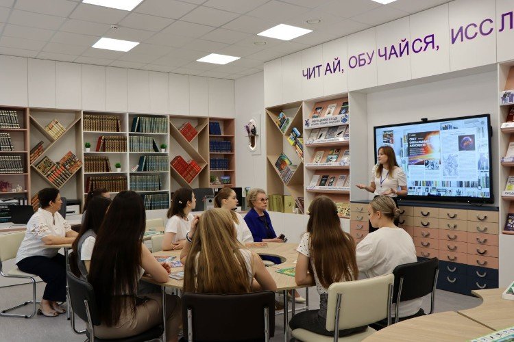 На открытии обновлённого зала Усть-Лабинской библиотеки