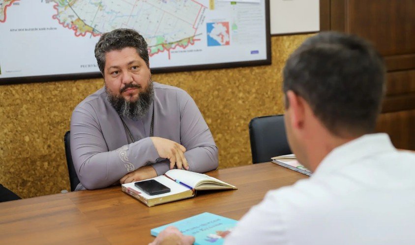 Михаил Степанков, новый настоятель храма прп. Сергия Радонежского в Усть-Лабинске