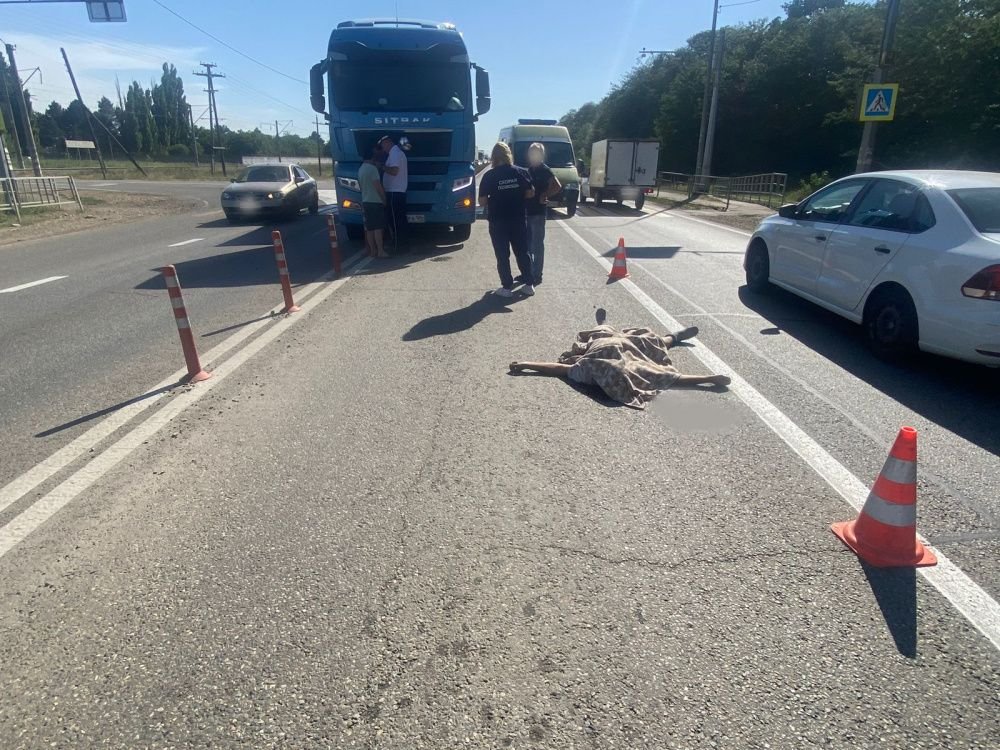 В Усть-Лабинском районе мужчину сбил большегруз