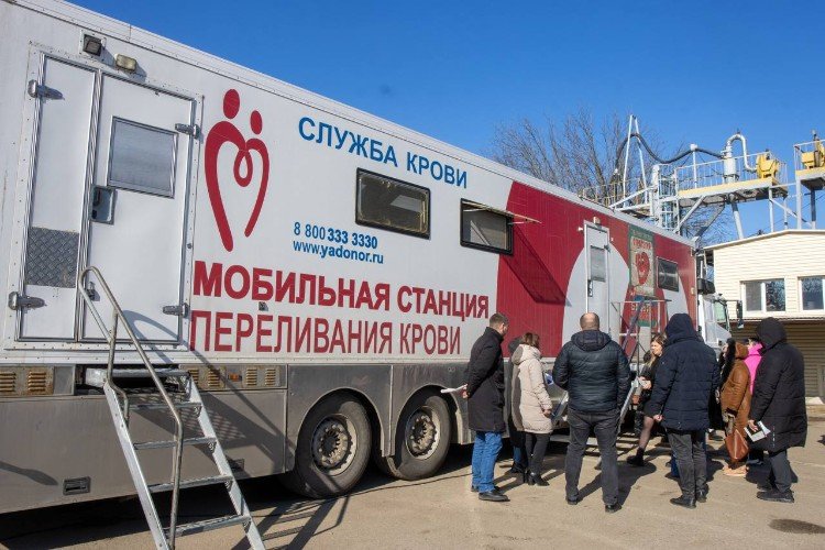 Донорская акция на Усть-Лабинском элеваторе