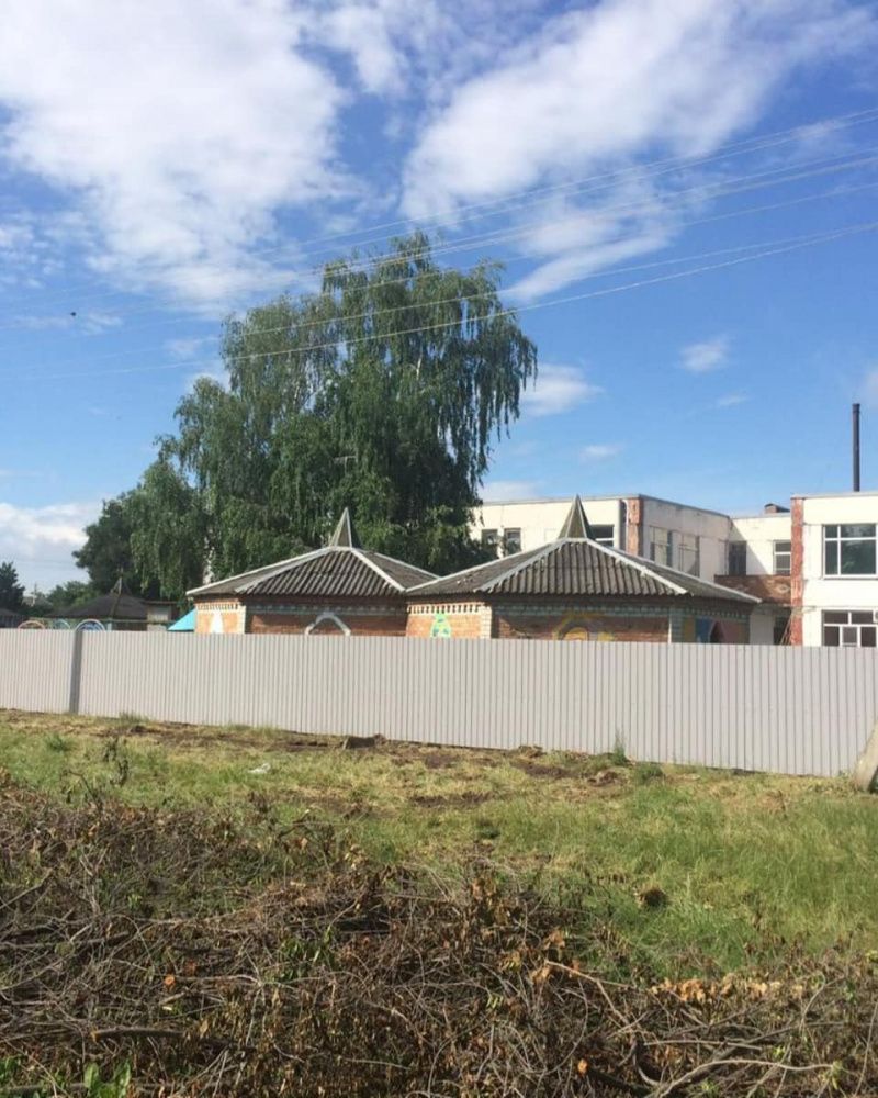В детском саду станицы Некрасовская поставили новый забор