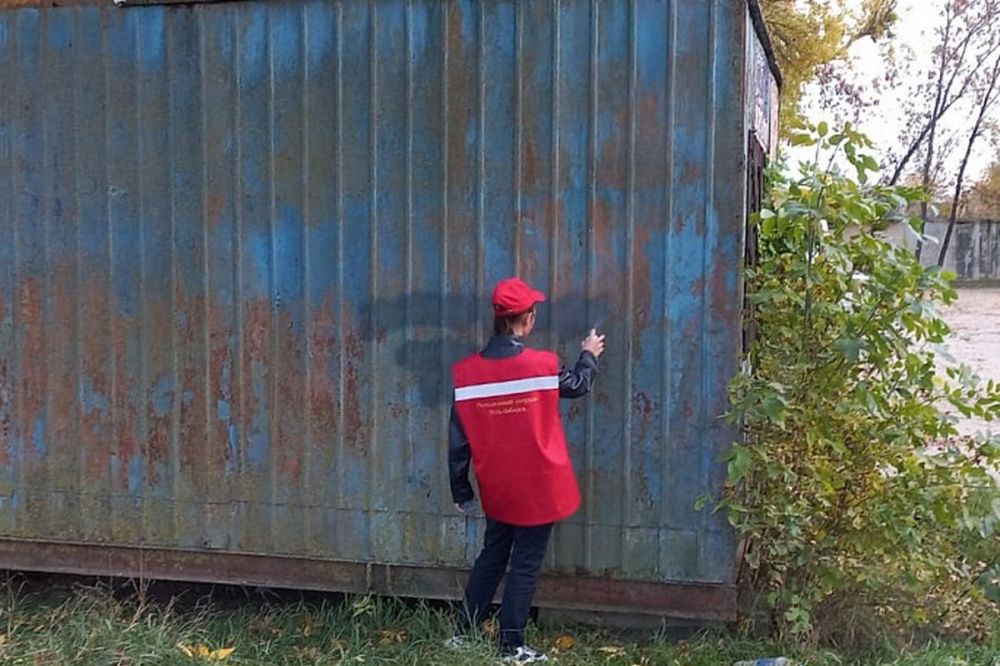Запрещенные надписи с рекламой наркотиков закрасили в Усть-Лабинске