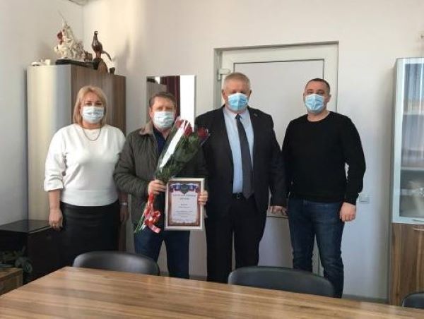 В «Прогресс Агро» чествовали своего настоящего воина