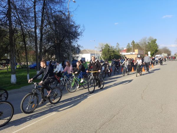 В Усть-Лабинске состоялся велопробег, посвященный Дню Победы