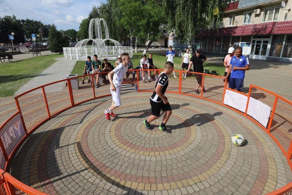 В Усть-Лабинске прошел первый в городе турнир по панна-футболу