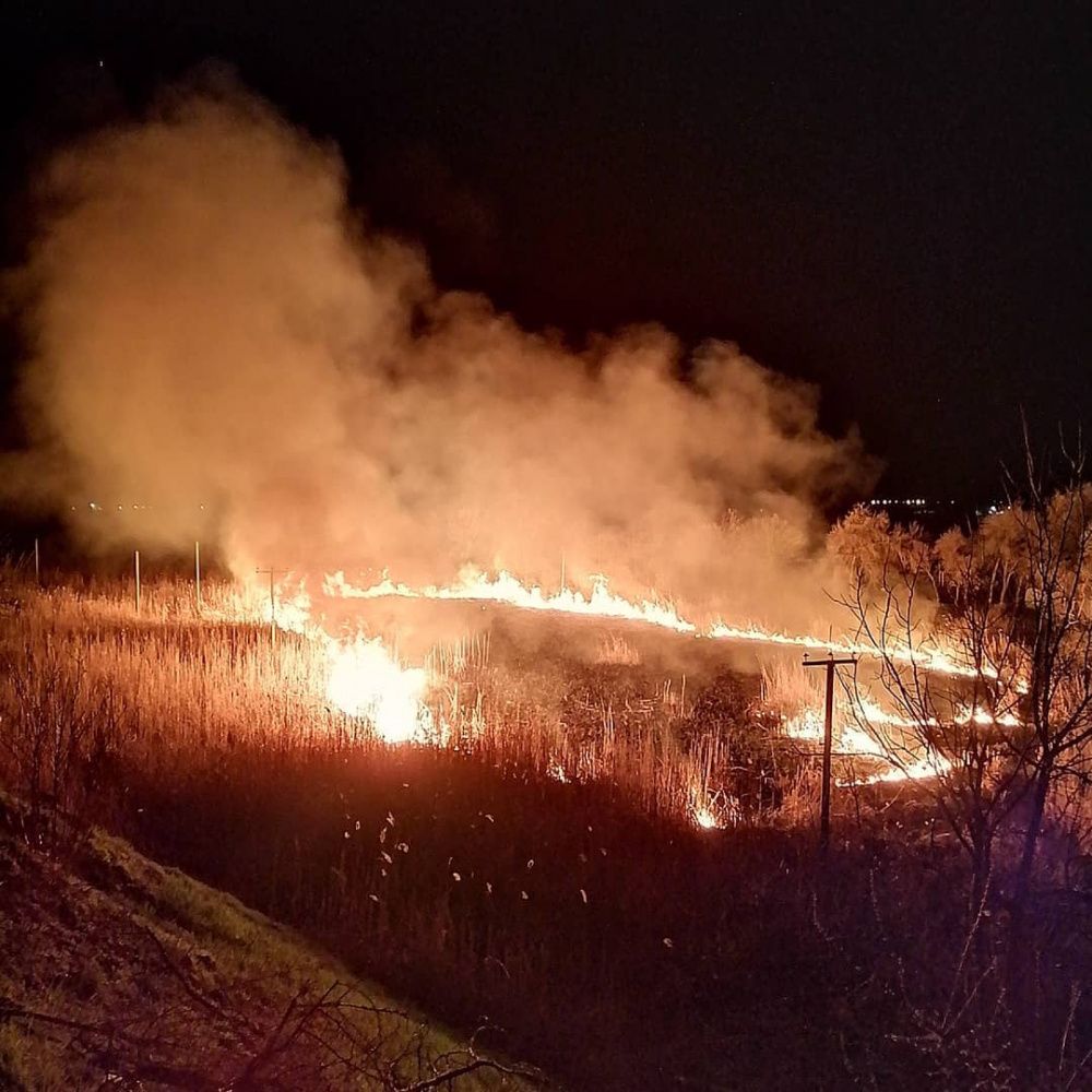 В Усть-Лабинском районе начался сезон горящей травы