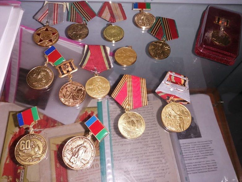 Медали воинов из хутора Железный