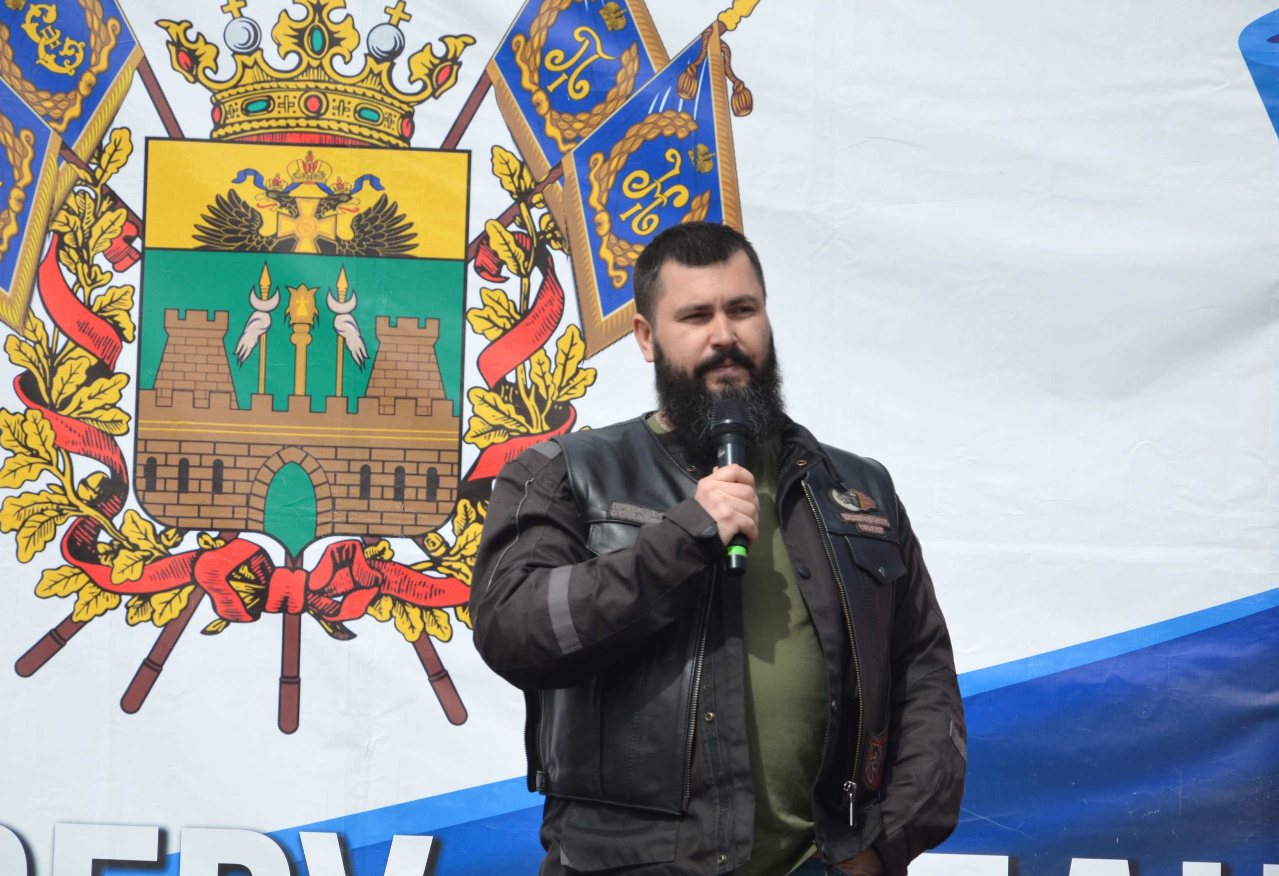 Олег Шевлеков, президент отделения «Кубань» русских мотоциклистов «Ночные волки»