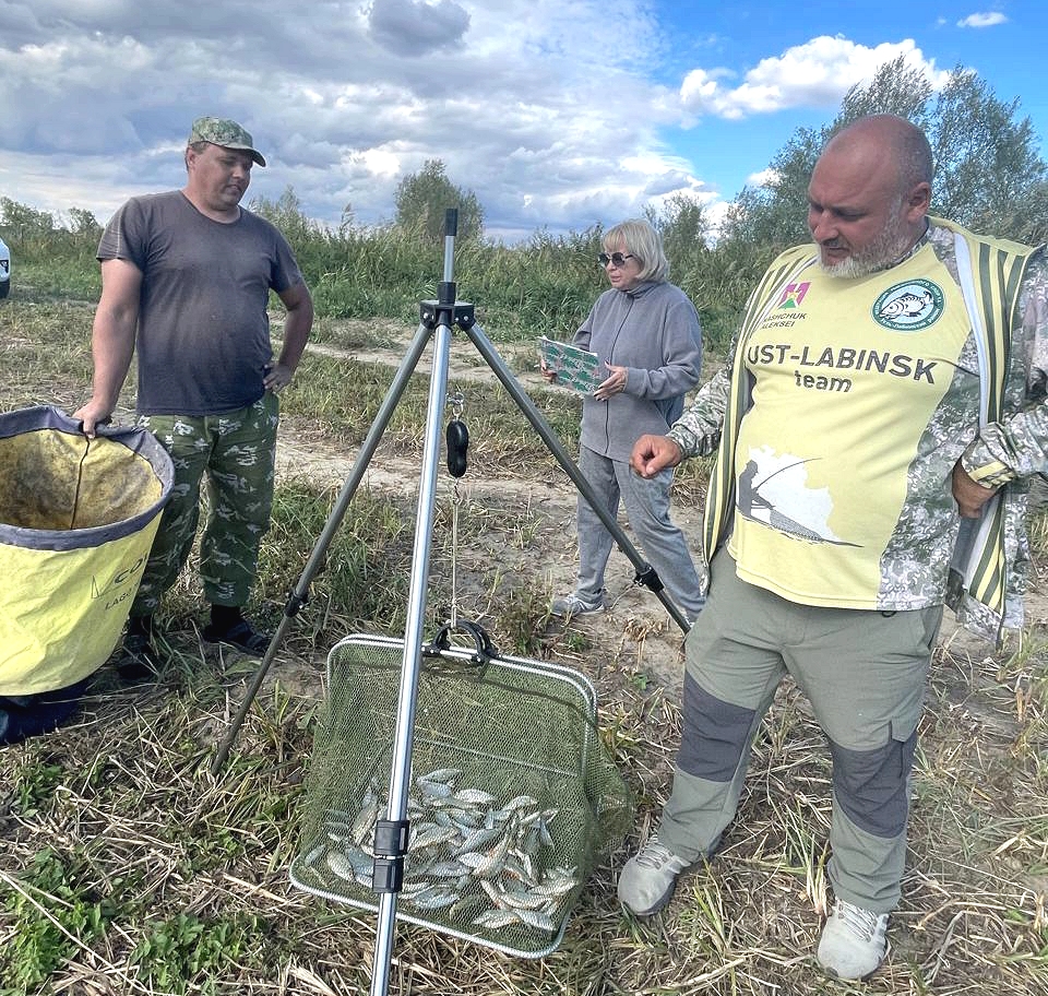 взвешивание улова