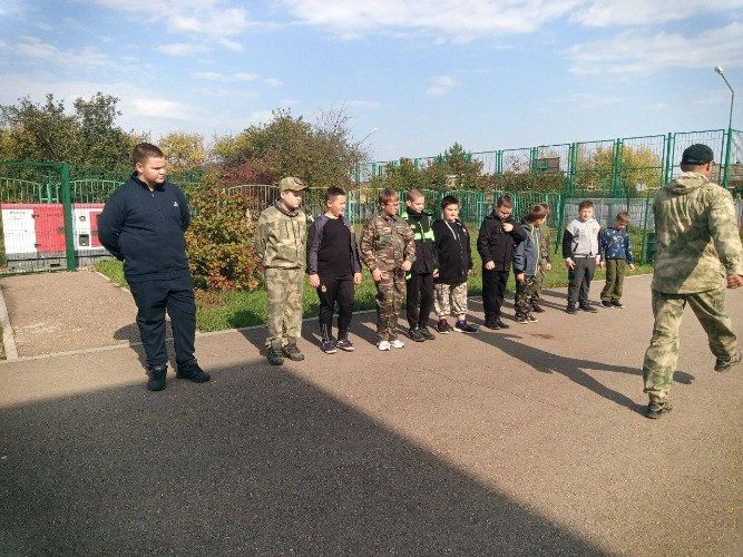 Занятия по строевой подготовке