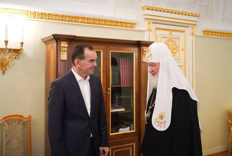 Патриарх Кирилл и Вениамин Кондратьев