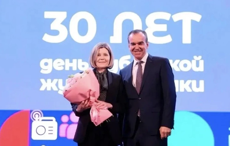 Виктория Гостева и губернатор Кубани Вениамин Кондратьев